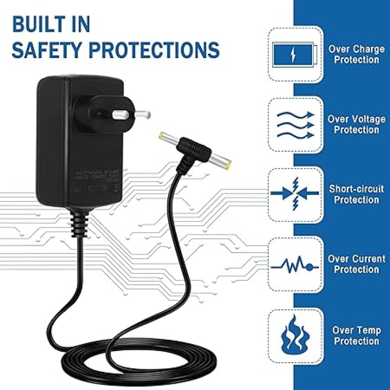 12V 2AMP DC Power Adapter, Powers Supply, SMPS for LCD Monitor, TV, LED Strip, CCTV, 12 Volt Power Adapter,AC Input 100-