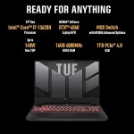 ASUS TUF Gaming F15, 15.6" FHD (1920 x 1080) 16:9, 13th Gen Intel Core i7-13620H Processor 2.4 GHz, Gaming Laptop (16GB
